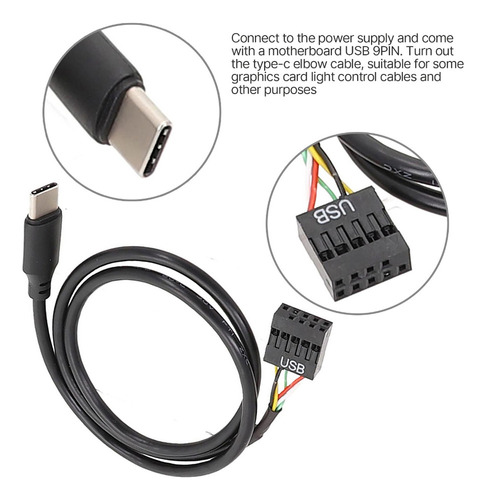 X Cable Usb De 9 Pines A Tipo C Cable Usb Blindado Cable
