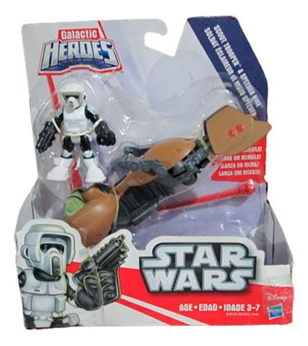 Figura Star Wars Galactic Heores Scout Trooper Speeder Bike