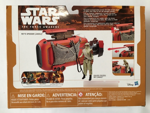 Rey Speeder Jakku Star Wars The Force Awakens & Figura Rey (Usado)
