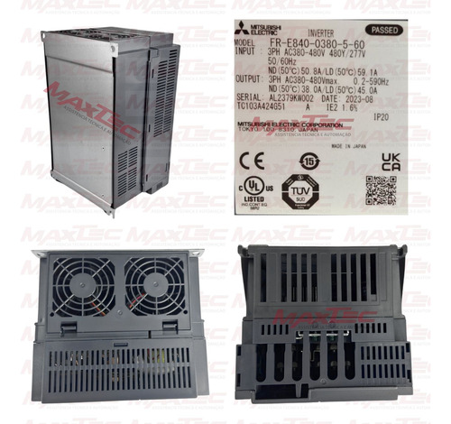 Inversor De Frequência 25cv 380v Mitsubishi Trifásico E840