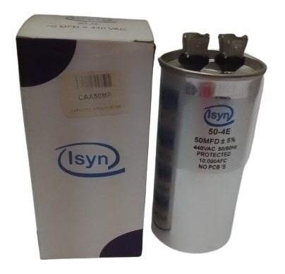 Imagen 1 de 2 de Capacitor De Marcha 50+5 Mfd 440 Vac Aireacondicionado Lsyn