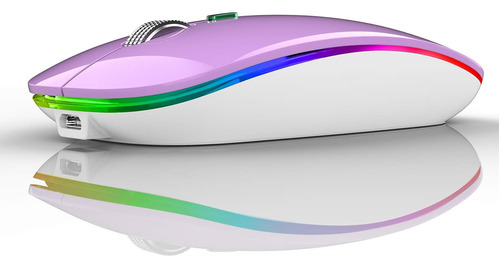 Mouse Tenmos Inalambrico/purpura