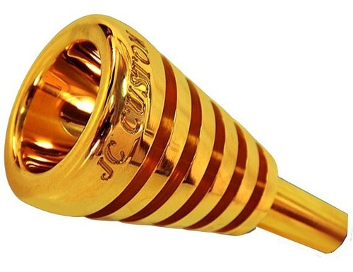 Bocal Jc Custom Para Trombone Oring 5gs Dourado Calibre Fino