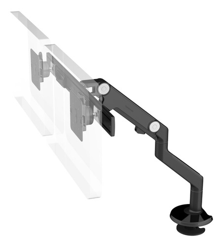 Brazo Monitor Dual Barra Transversal Montaje Atornillado