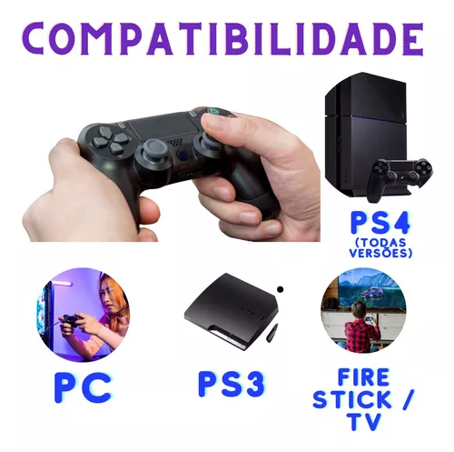 Controle Sem fio PS3 Compatível com Playstation 3, Joystick Bluetooth  Manete de Video Game Vibração Dupla : : Games e Consoles