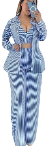 Set De 3 Piezas , Pantalón , Camisa Y Top Ajustables