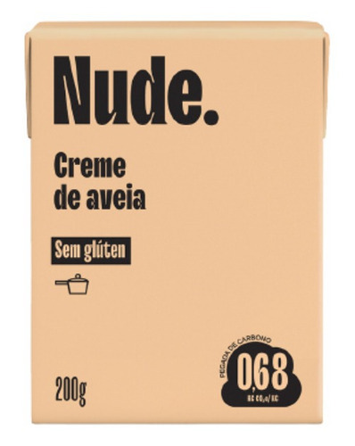 Kit 6x: Creme De Leite Vegetal De Aveia Nude 200g