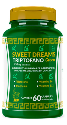 Triptofano Sweet Dreams 650mg Hf Suplements 60caps