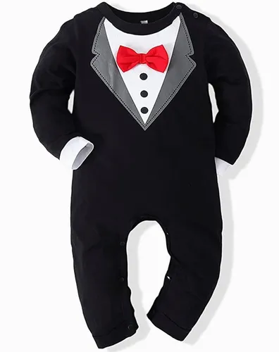 Mameluco de smoking para bebe hotsell