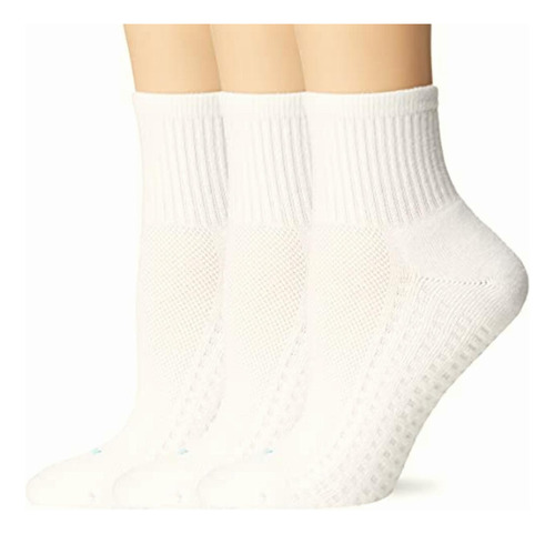 Hue Women's Air Cushion Mini Crew Sport Socks, 3 Pair