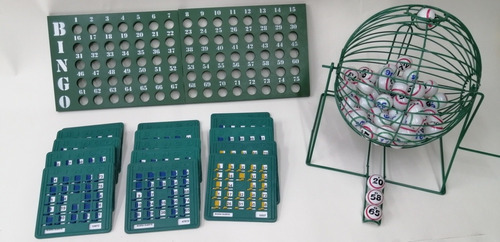 Kit De Bingo Profesional Con 50 Tablas Plásticas. 