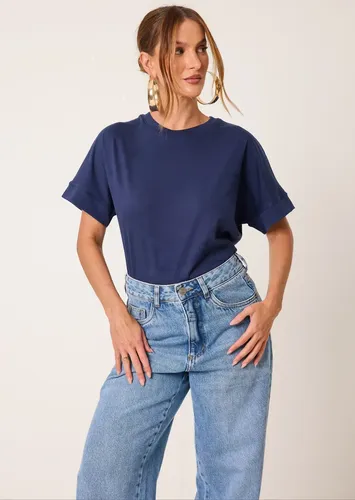 T-shirts Oversized Algodão Cléa Store Azul PPor Clea Oficial