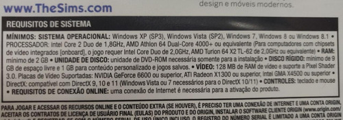 Jogo Novo Lacrado Da Ea Games The Sims 4 Para Pc Rj