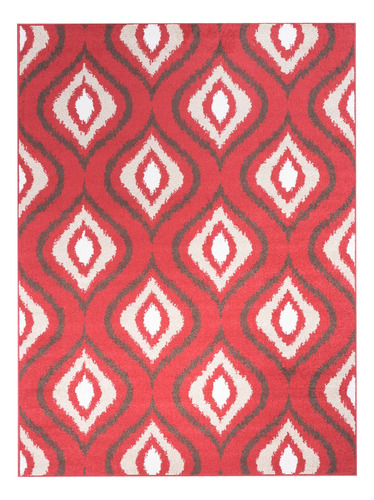 Alfombra Kaleb 116x170 Rojo 4 Ancho 170 cm Largo 116 cm