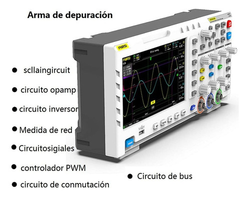 Osciloscopio Digital Fnirsi-1014d Tft Lcd 100mhz 2 Canales