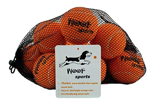 Woof Sports - Pelotas De Tenis para Cachorros 12 bolas