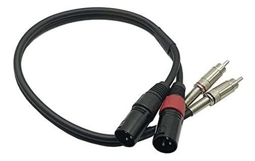 Mmnne 1.64ft Dual Rca A Xlr Macho, 2 Xlr A 2 Rca-phono Plug 