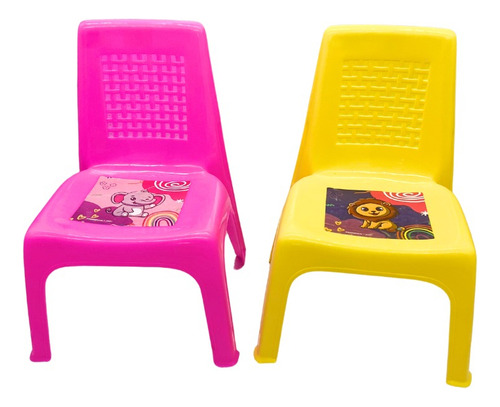 Kit 4 Sillas Infatiles Promeyco Colores Reforzadas