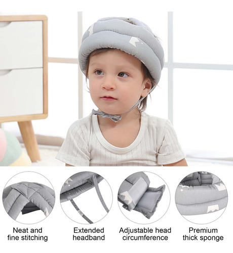 Cascos Para Bebes Antigolpes Seguridad Gorro Anticaídas