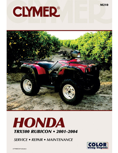 Honda Rubicon Servicio Manual Fabricante: Clymer Numero Foto