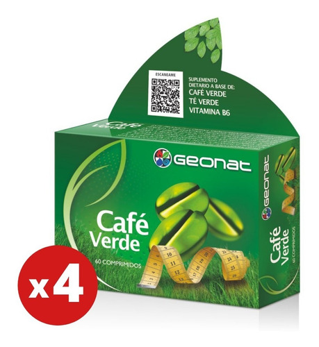 Café Verde - Geonat - Combo X 4