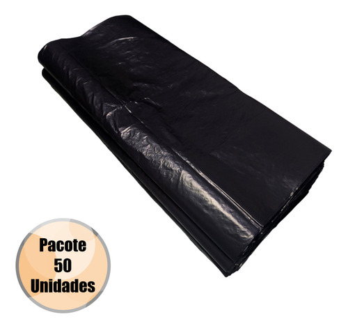 Emblux saco de lixo econômico 50 unidades 50 litros 63x80cm