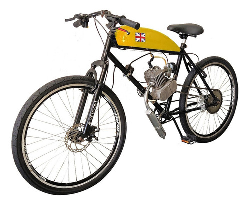 Bicicleta Motorizada Café Racer Sport Cor Amarelo Sunny
