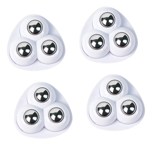 5 X 4 Ruedas Giratorias Autoadhesivas Silenciosas Con
