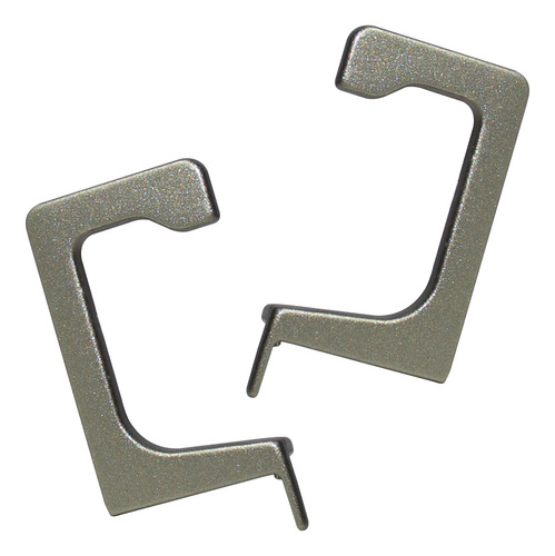 Ponteira Vazada Para Perfil 15 Mm Bronze 10 Pares