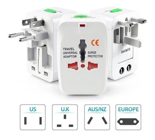 Imagen 4 de 4 de Adaptador Enchufe De Corriente Universal Ideal Viaje