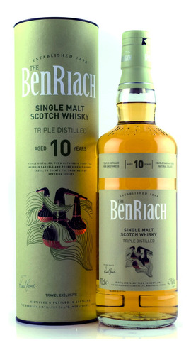 Whisky Benriach 10 Triple Destilado Travel Exclusive 700ml 