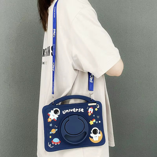 Funda Para Lenovo Xiaoxin Pad Plus Correa Silicon Spaceman Color Azul