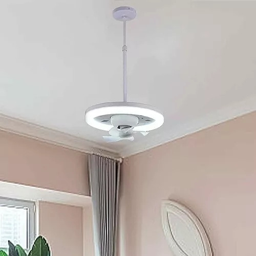 Lámpara De Ventilador De Techo Led Ajustable Pequeña E27 48w