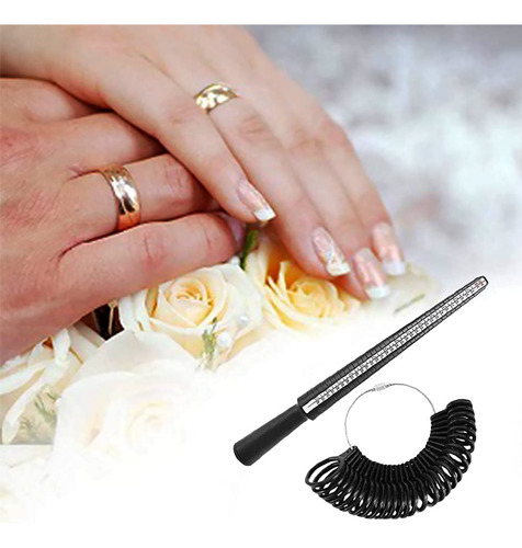 Medidor Número De Anillos + Probador De Dedos