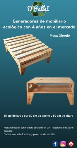 Mesa De Centro Pallet 