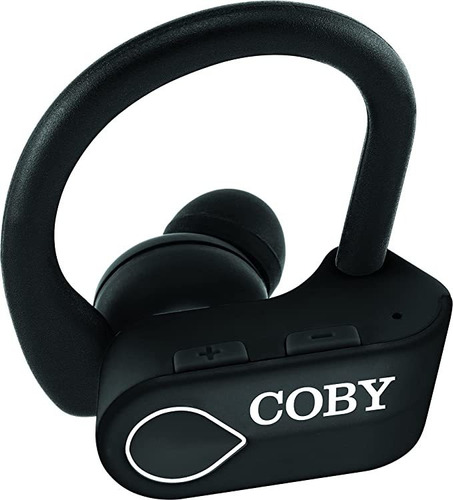 Coby True Wireless Sport - Audífonos Deportivos, Color Neg.