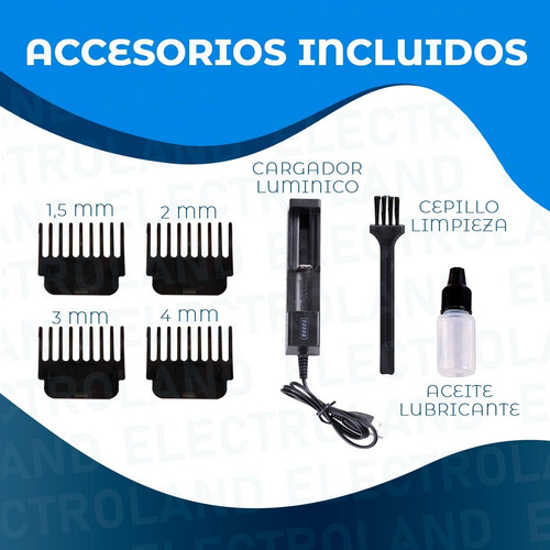 Imagen 4 de 10 de Máquina Vintage Corta Patilla Barba Pelo Trimmer Profesional