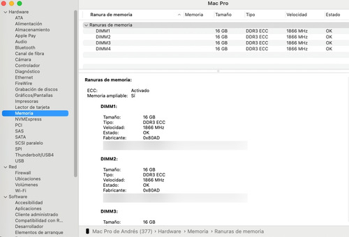 Macpro 2013 64gb Ram 6gb Firepro D700, Xeon E5 12 Núcleos (Usado)