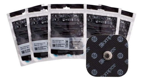 Compex Electrodos Easy Snap De 2 X 2 Pulgadas Para Edge, Per