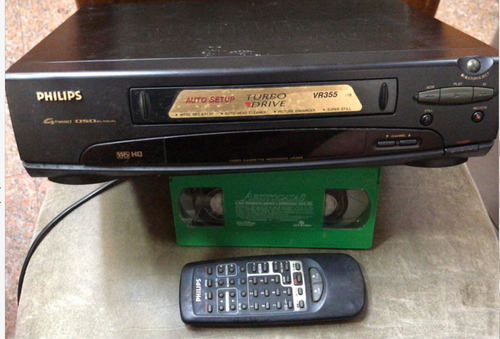 Video Cassete Philips Vr355 Usado No Estado Leia Abaixo (Usado)