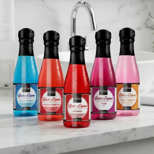 Kit 5 Sabonete Liquido Banho E Espuma 150ml Hot Flowers | MercadoLivre