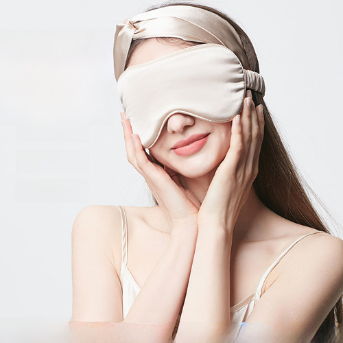 Lujosa Máscara De Ojos De Seda Para Dormir, 100% Seda De Mor