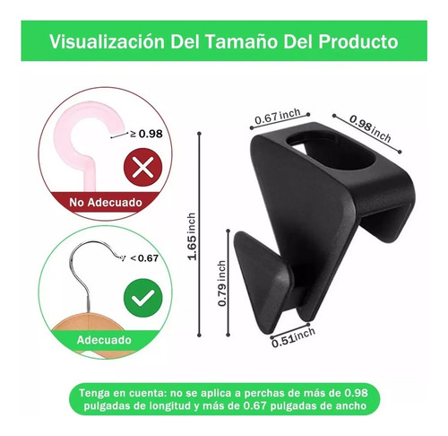Gancho De Conexión Triangular Para Colgador De Armario, 48 P