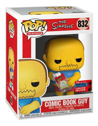 Funko Pop The Simpsons Comic Book Guy Nycc 2020