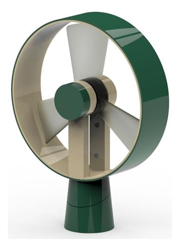 Ventilador De Mesa Portátil Para Enfriamiento Personal Verde Oscuro