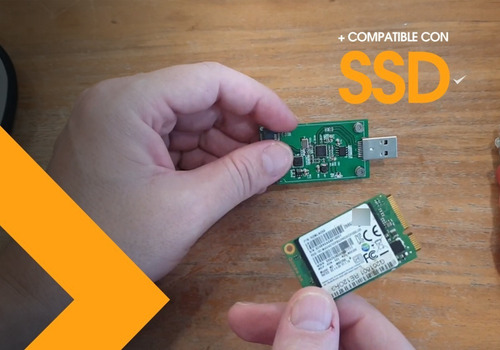 Imagen 5 de 10 de Adaptador Msata A Usb 3.0 Ssd Mini Pci-e Crea Tu Ssd Externo