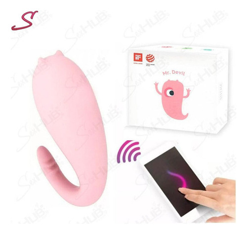 Monster Pub 1x Vibrador Bluetooth Cor Rosa