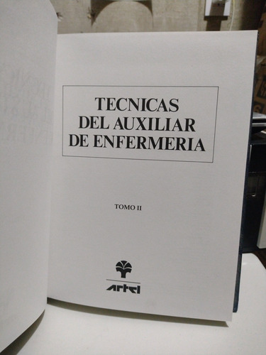 Técnicas Del Auxiliar De Enfermería Tomo Il S21 (Usado)