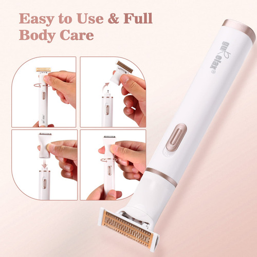 Gurelax - Maquinilla De Afeitar Eléctrica Para Mujer, 4 En 1