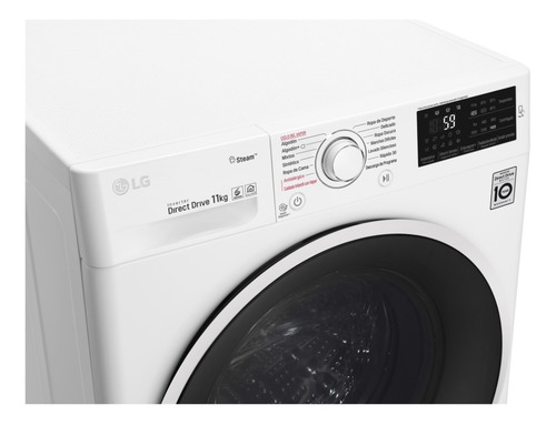 Lavarropas Frontal LG 11 Kg Wm11wbs6 - Garantía Oficial